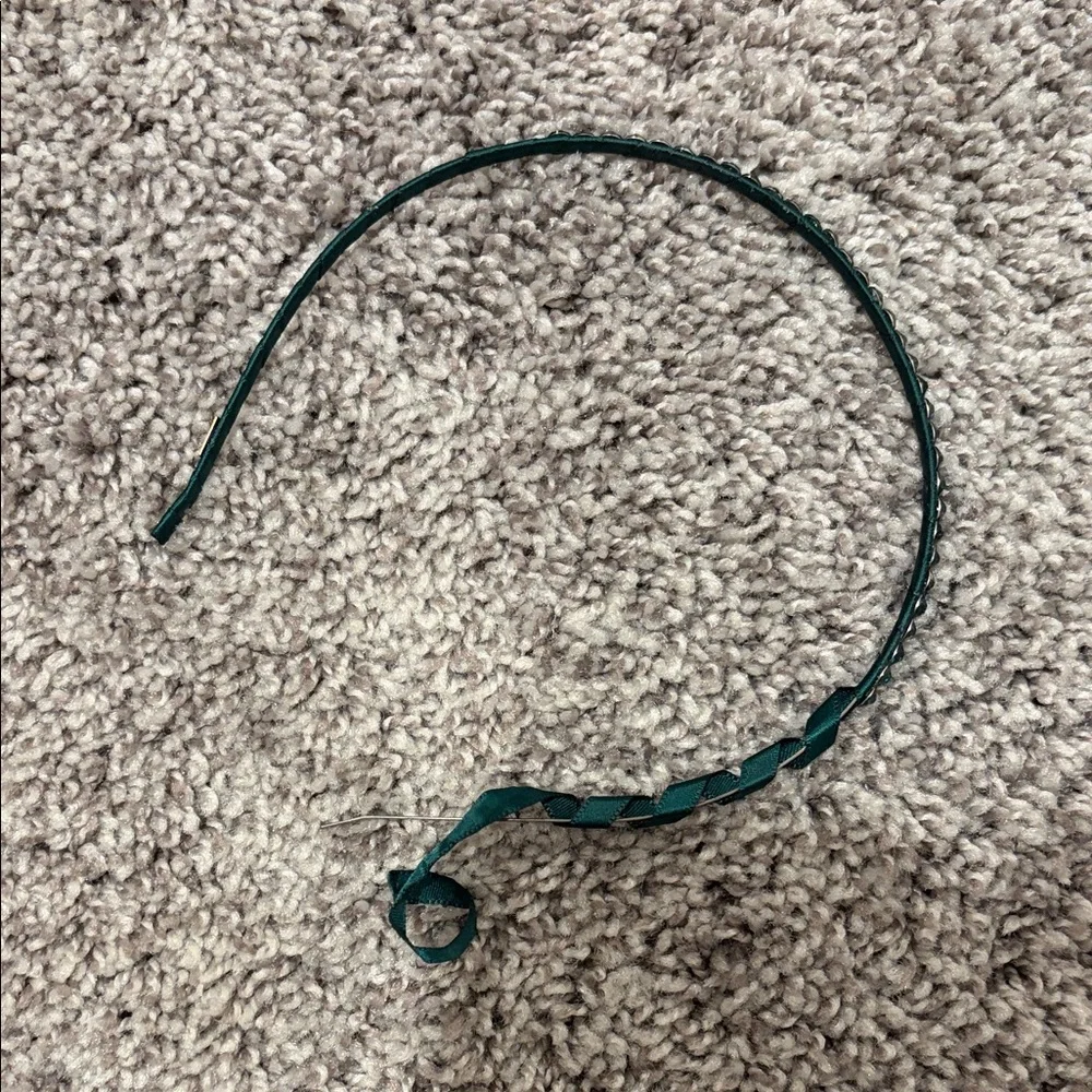 Kids Bari Lynn Crystal Headband Emerald Green from Pink Chicken